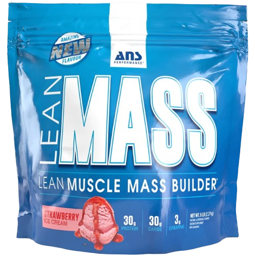 ANS LEAN MASS LEAN MUSCLE MASS BUILDER 5 LBS STRAWBERRY ICE CREAM