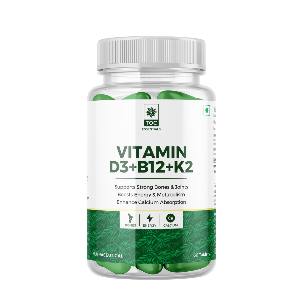 TOC VITAMIN D3+B12+K2 60 TABLETS