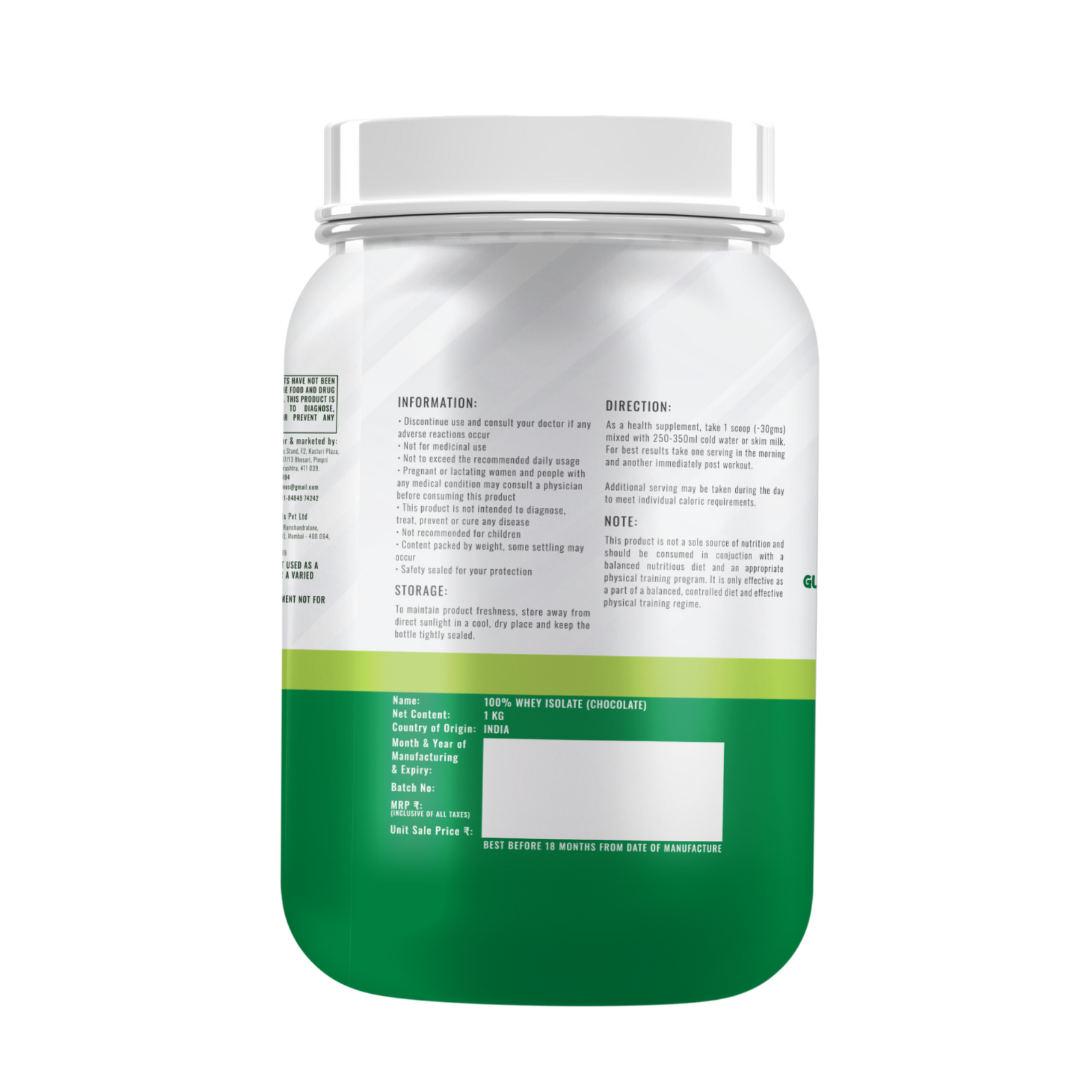 TOC 100% WHEY ISOLATE 1 KG