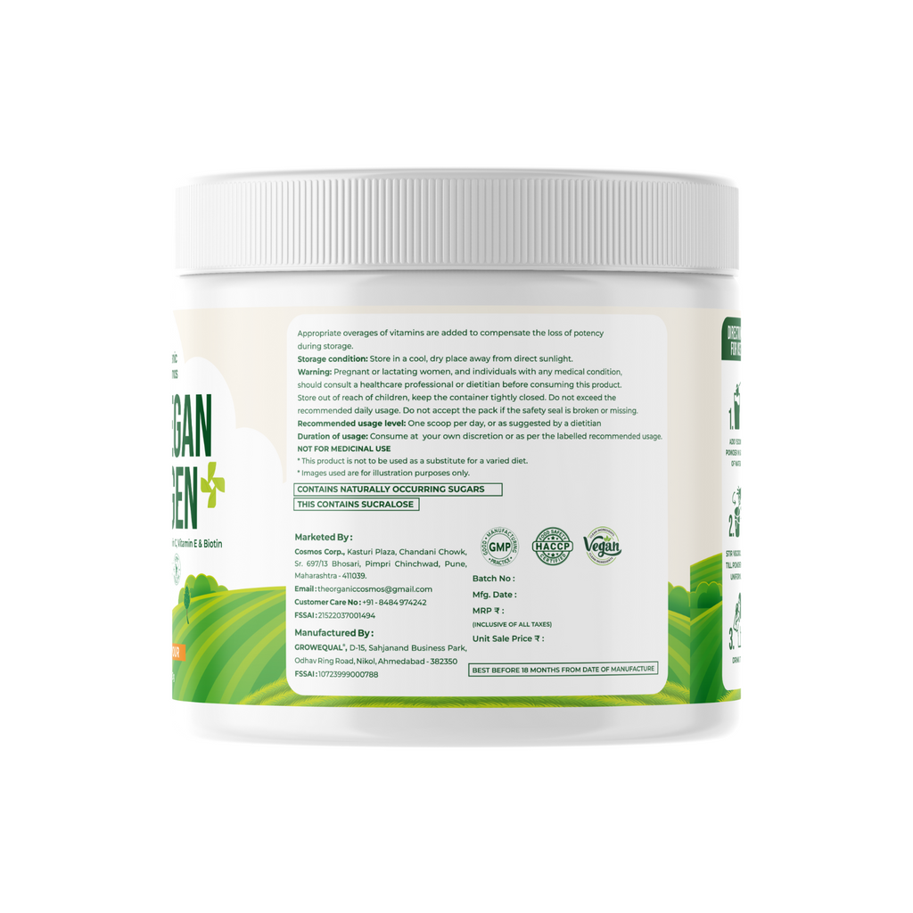 TOC PURE VEGAN COLLAGEN 240 GM ORANGE FLAVOUR