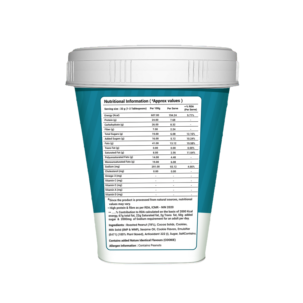 TOC HIGH PROTEIN PEANUT BUTTER 1 KG COOKIE BLAST