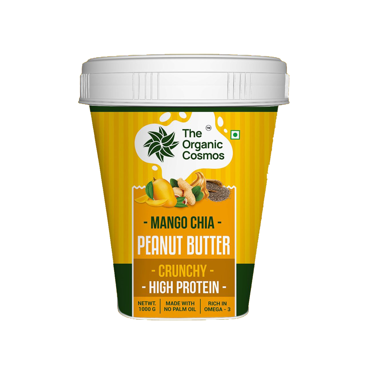 TOC HIGH PROTEIN PEANUT BUTTER 1 KG MANGO CHIA CRUNCHY