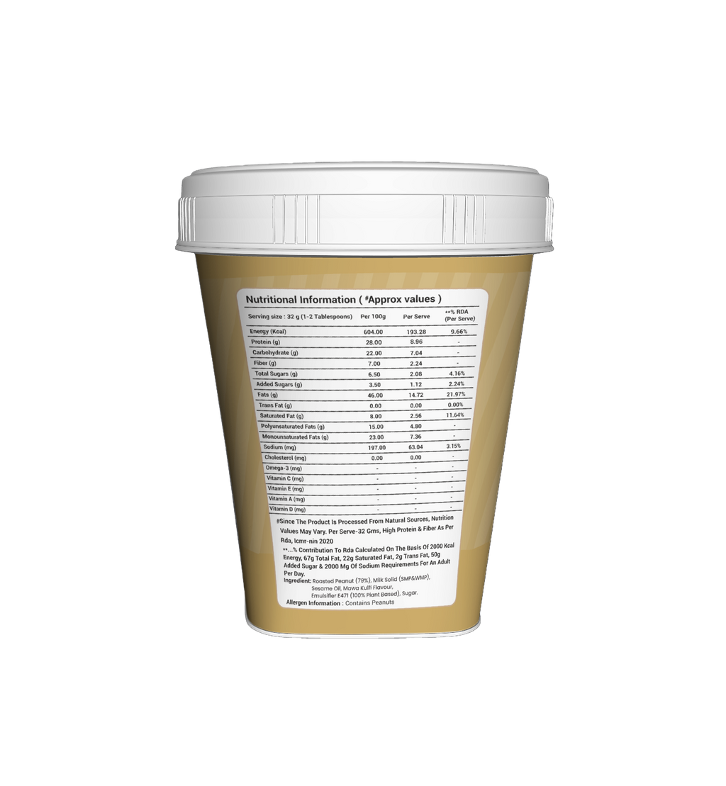 TOC HIGH PROTEIN PEANUT BUTTER 1 KG KULFI BLAST