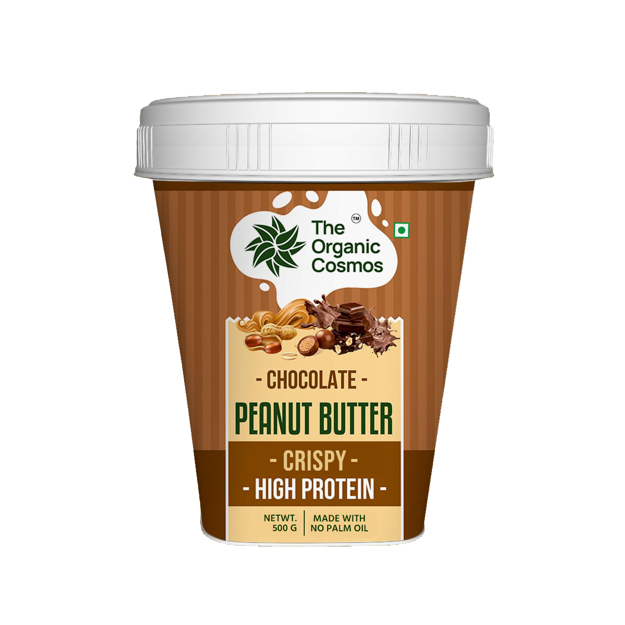 TOC HIGH PROTEIN PEANUT BUTTER 500 GM CHOCOLATE CRISPY