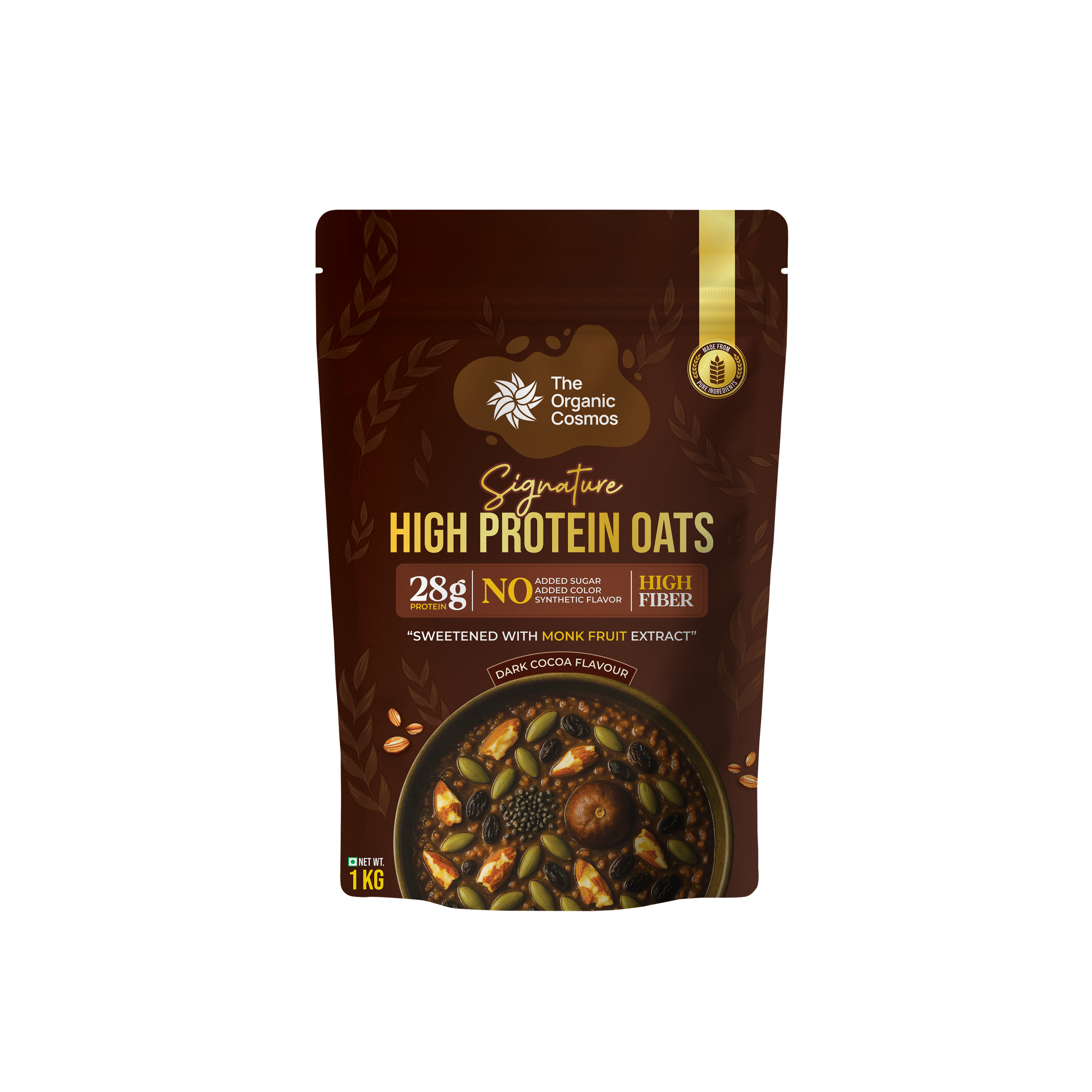 TOC SIGNATURE HIGH PROTEIN OATS 1 KG DARK COCOA