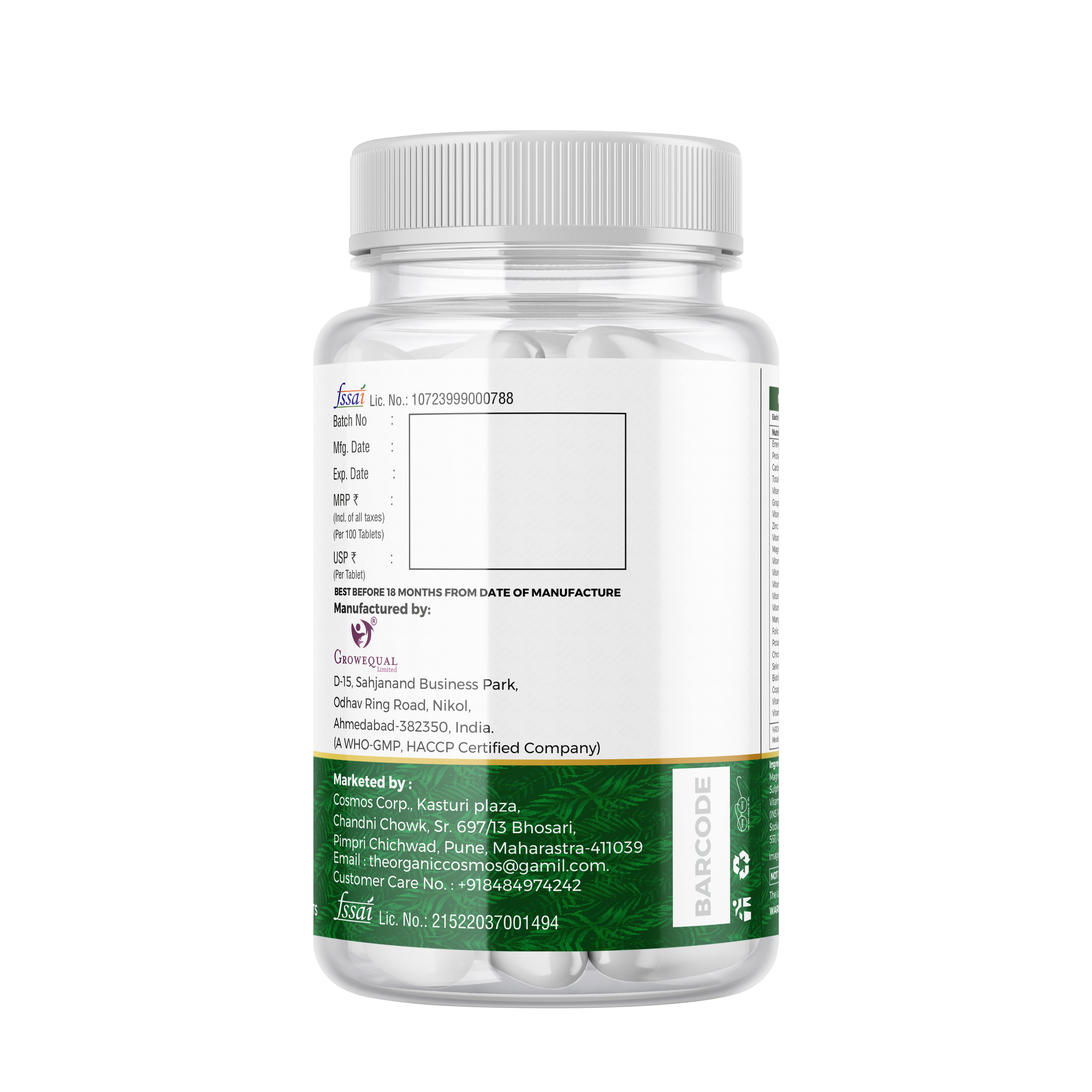 TOC PURE VITS MULTIVITAMIN TABLET 100 TABLETS